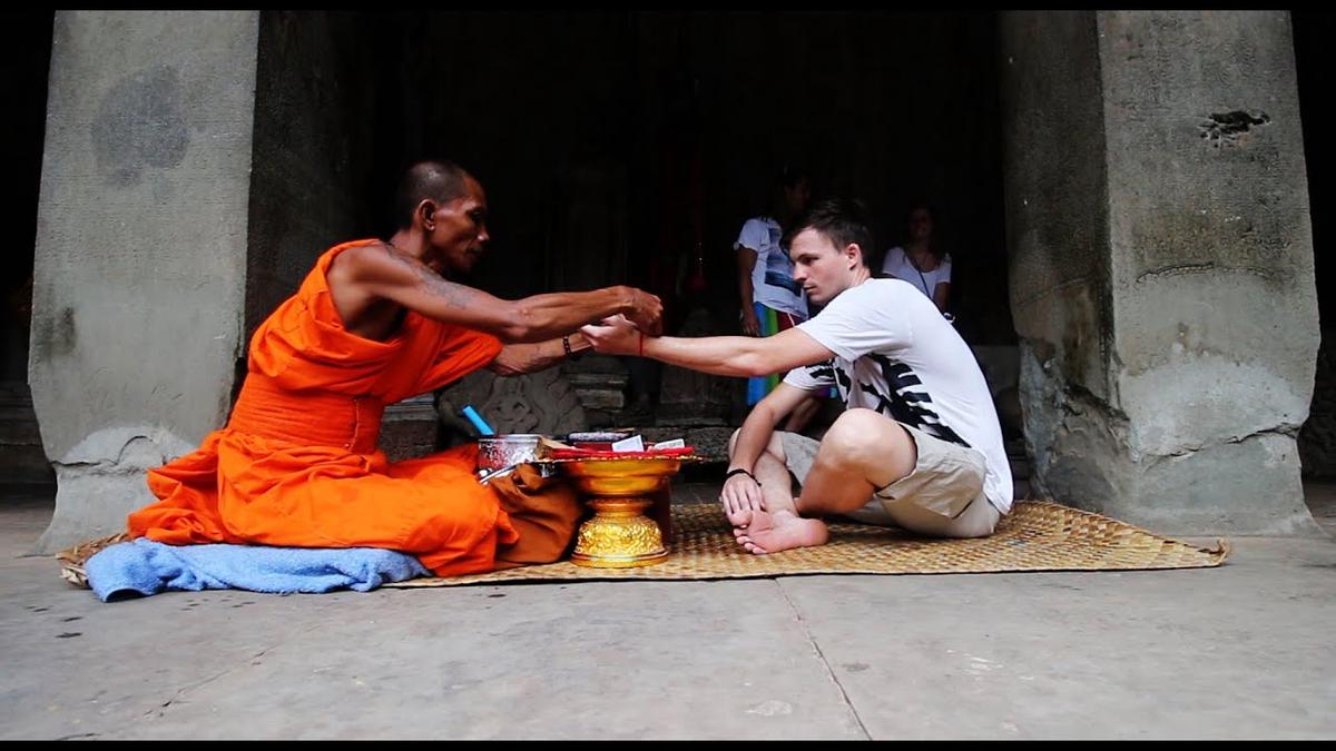 'Video thumbnail for Blessed By A Monk in ANGKOR WAT - Cambodia Vlog'