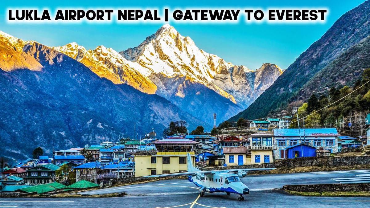 'Video thumbnail for Lukla Airport Nepal Landing & Takeoff || Gateway to Everest'