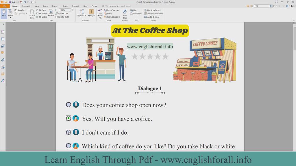 'Video thumbnail for English Conversation Practice - At The Coffee Shop'