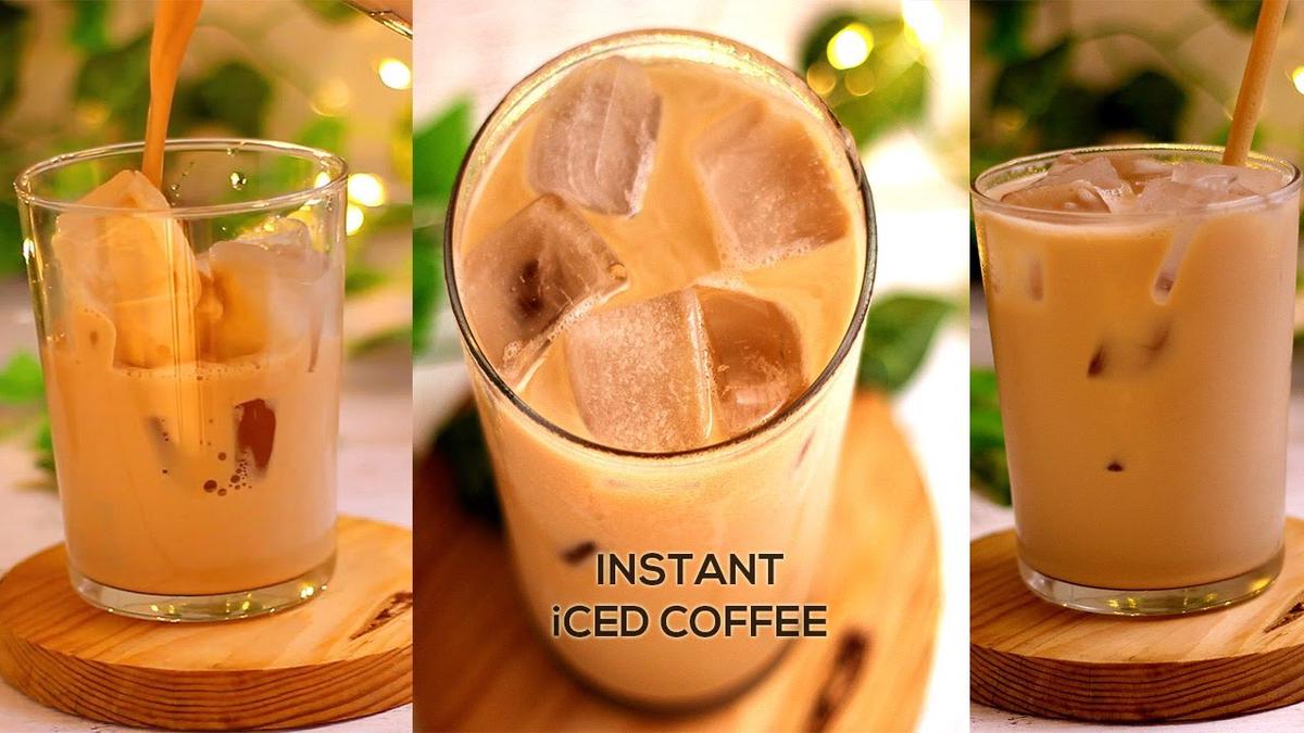 'Video thumbnail for ICED COFFEE - QUICK AND EASY ICED COFFEE RECIPE'