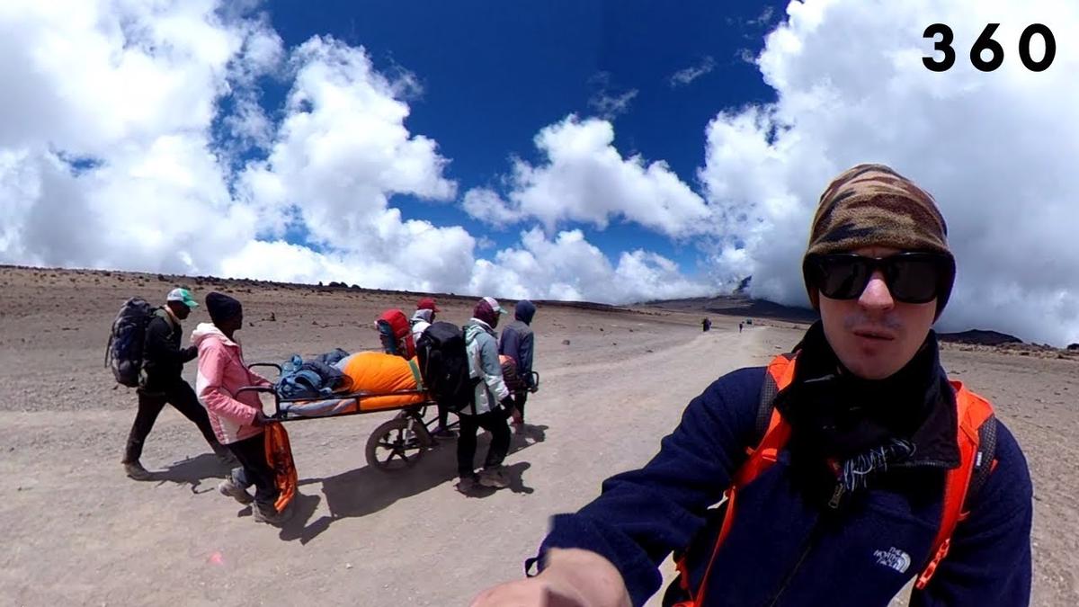 'Video thumbnail for Climbing Mount Kilimanjaro in 360° | Virtual Reality 4K'