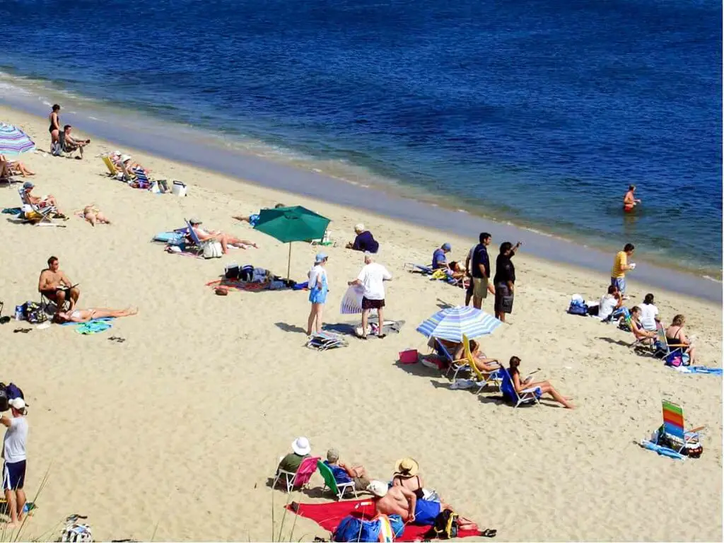 Bathing at Sandy Neck Beach - Cape Cod Accommodations