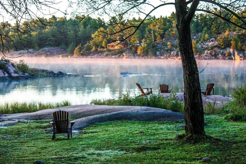 Früher Morgen am Lake Huron im Killarney Provincial Park