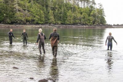 Fresh fish for the aquarium Ucluelet British Columbia Canada