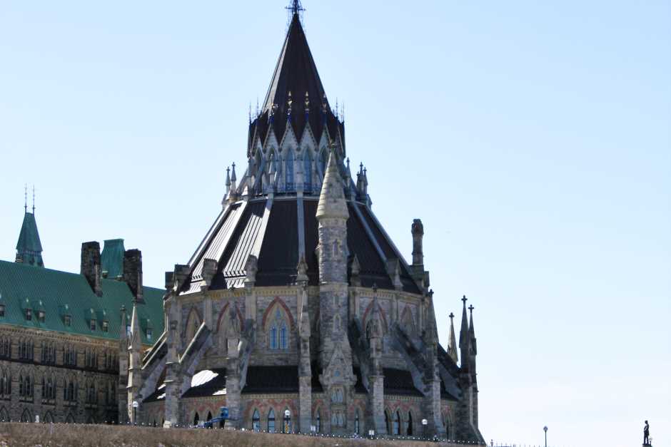 Die Bibliothek des Parliaments in Ottawa