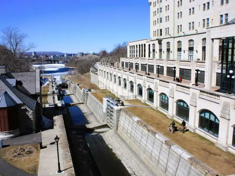 The locks on the Rideau Canal