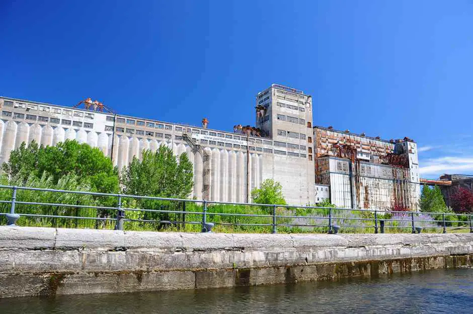 Silo Number 5 in Montreal Saint Lawrence River