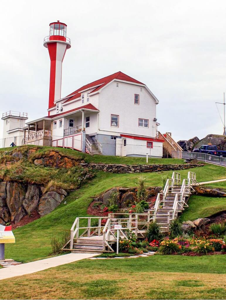 Leuchtturm am Cape Fourchu bei Yarmouth Lighthouse Route Nova Scotia