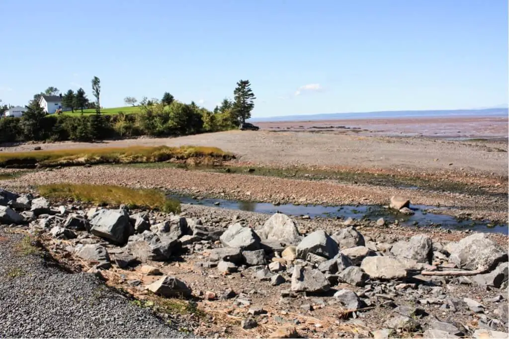 Less and less water in the Bay of Fundy