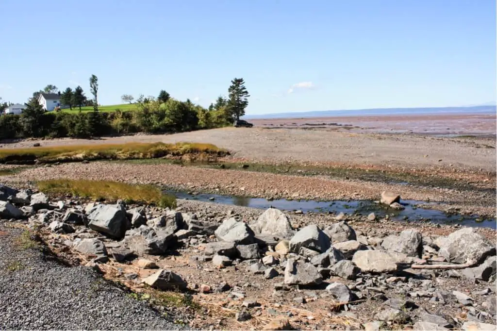 Immer weniger Wasser in der Bay of Fundy