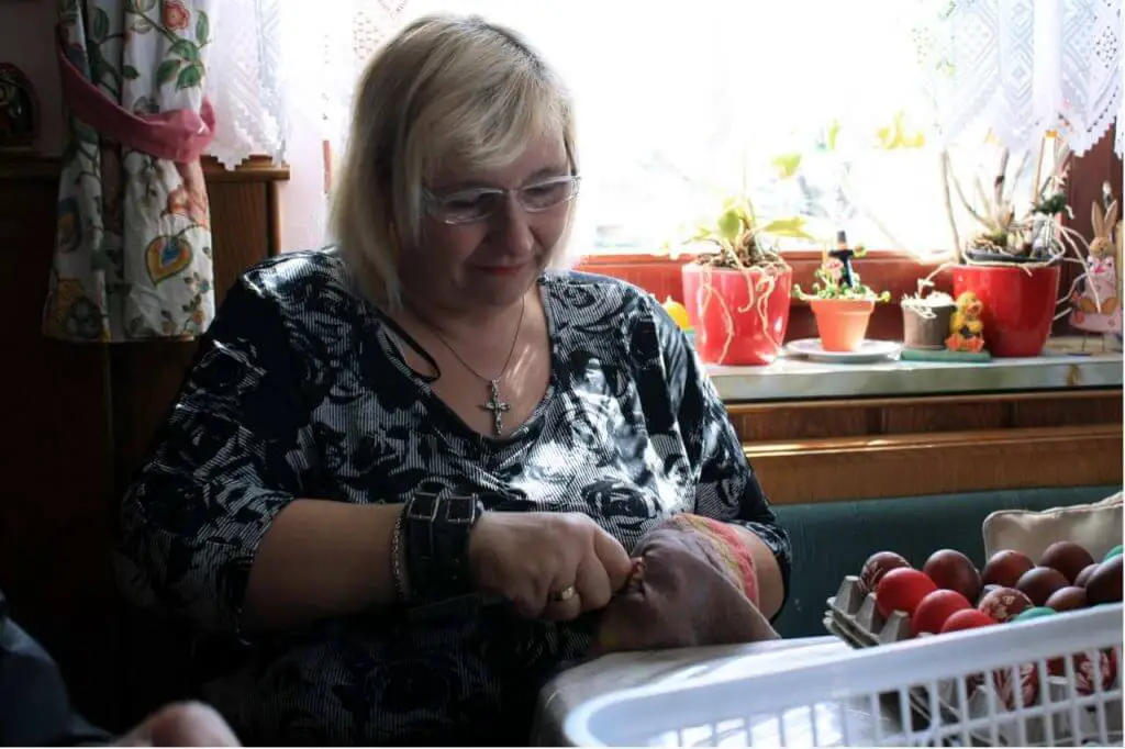 Erika stipsits in her kitchen