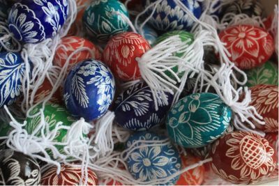 Painted easter eggs - Easter tradition in Burgenland