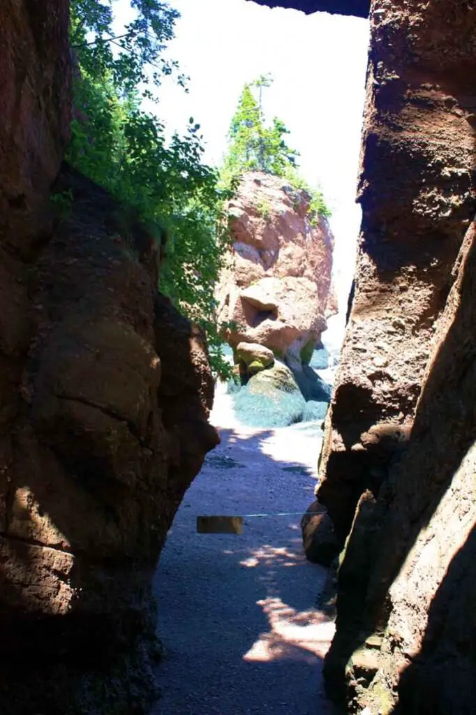 The sea water digs gorges into the cliffs © Copyright Monika Fuchs, TravelWorldOnline