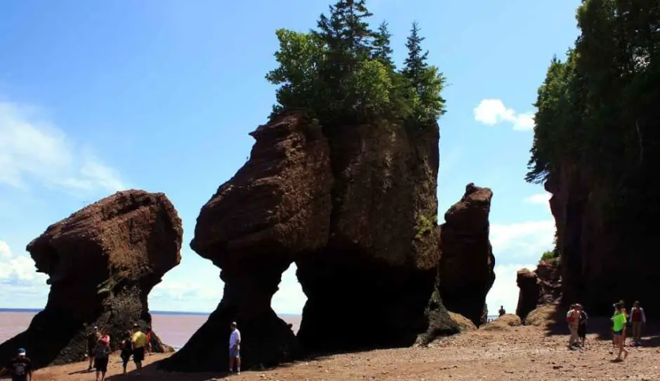 Hopewell Rocks in New Brunswick