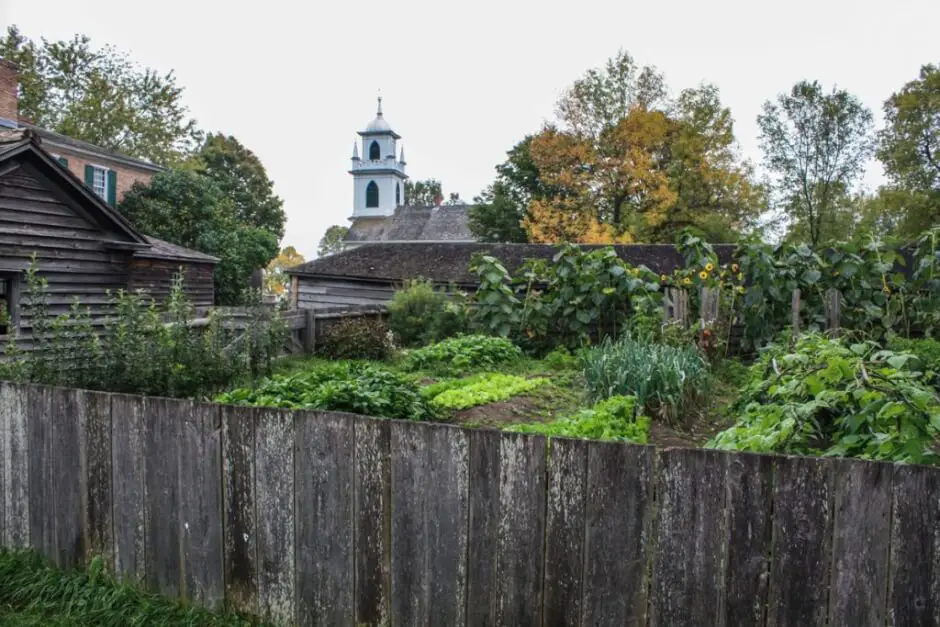 Gemüsegarten im Dorf