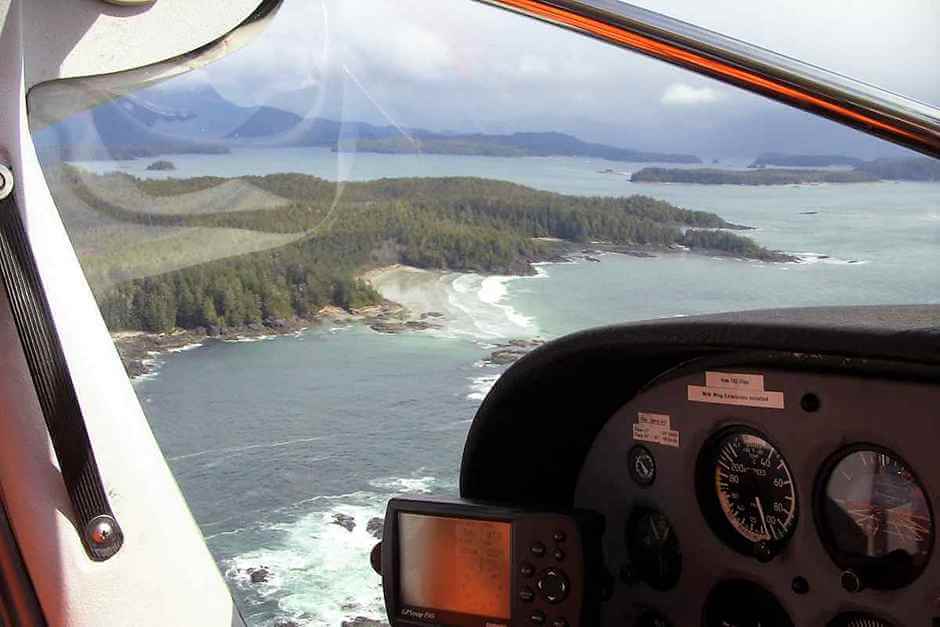 Flight over Tofino