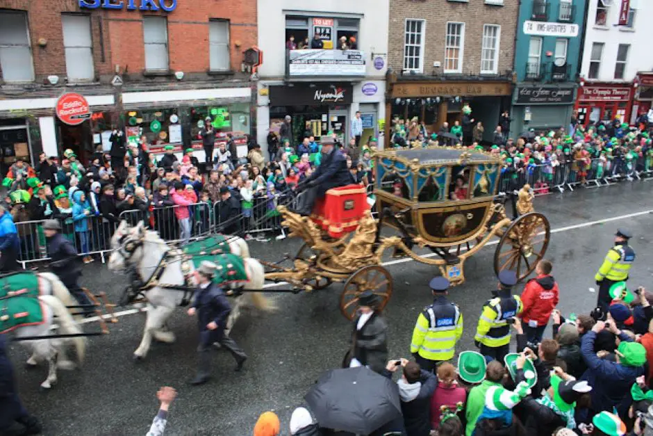 Carriage on St. Patrick's Day in Dublin