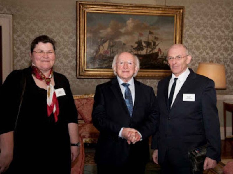 Visiting the President of Ireland
