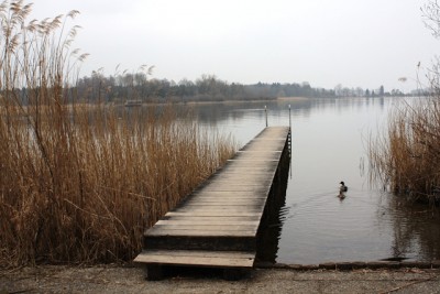 Boat dock on the Chiemsee