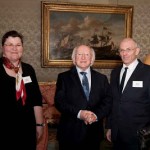 Monika und Petar mit dem Staatspräsidenten von Irland, Michael Higgins