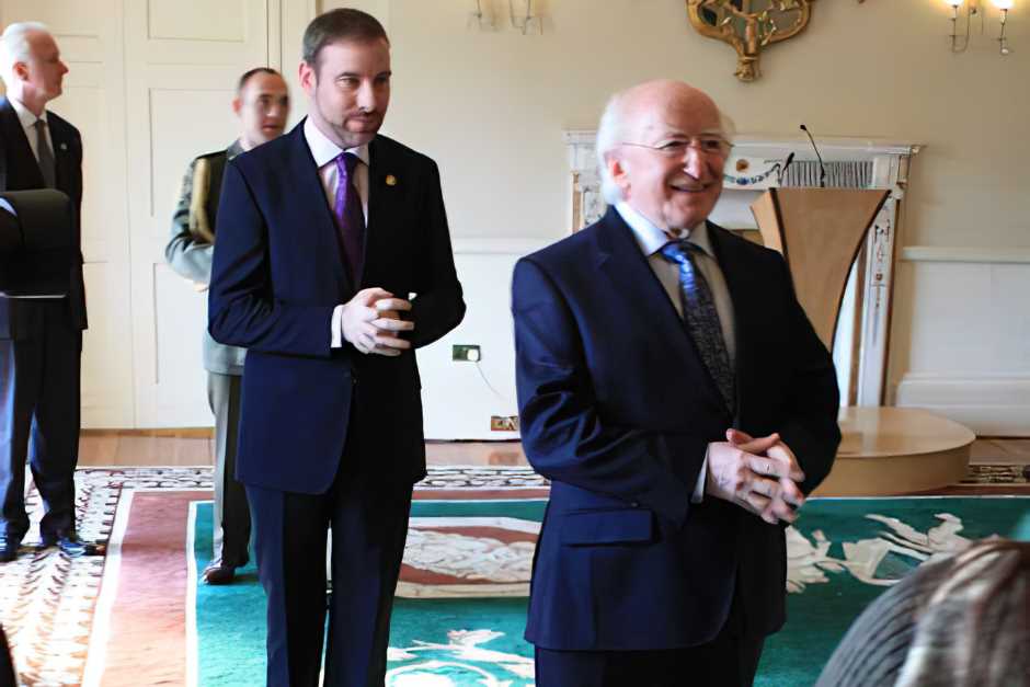 The President of Ireland, Michael D. Higgins