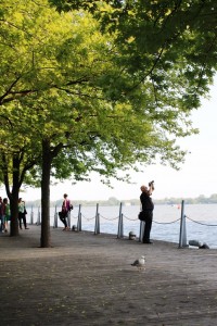 Enjoy the summer evening while strolling along the Toronto Waterfront