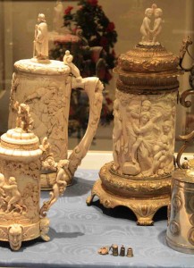 Ivory beer mugs