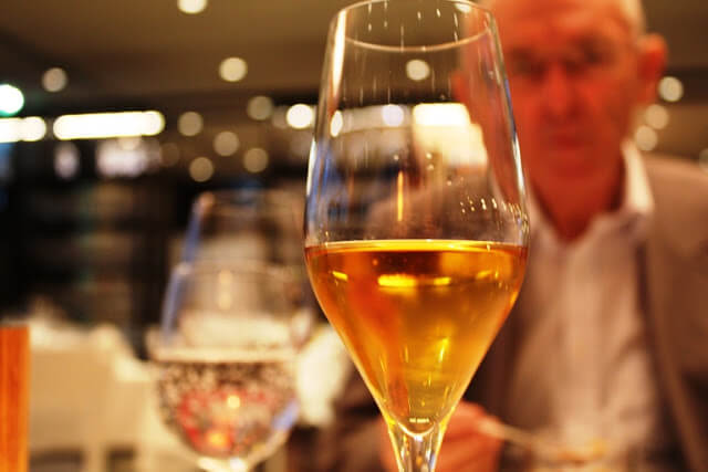 The right glass of wine Dinner in Loisium with Beerenauslese
