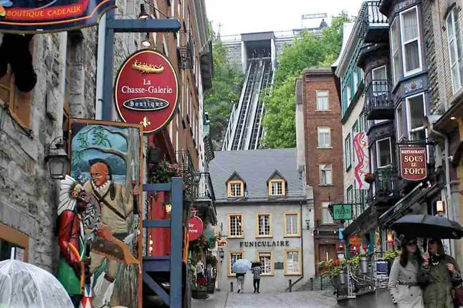 Quebec Lower City in Quebec Canada