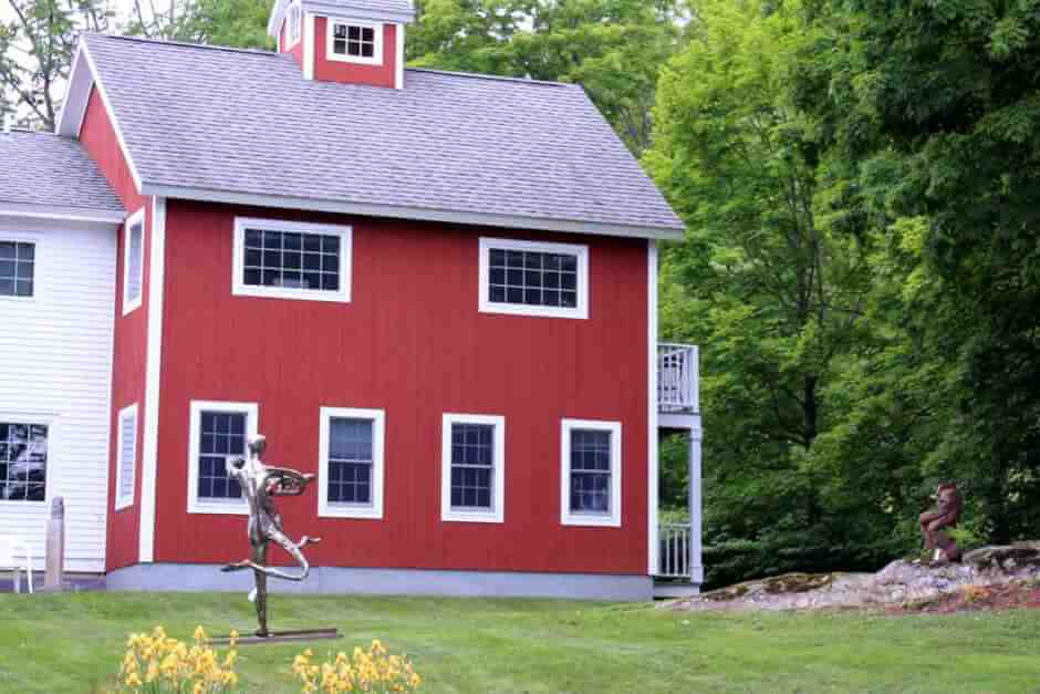 This red can be seen everywhere in Vermont © Copyright Monika Fuchs, TravelWorldOnline