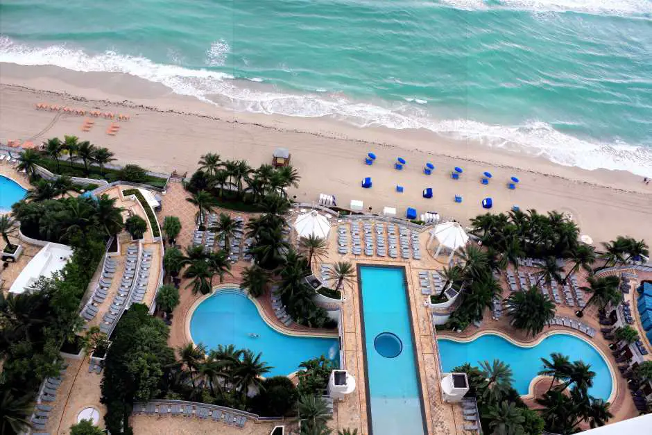 Beach at the Diplomat Beach Resort near Fort Lauderdale