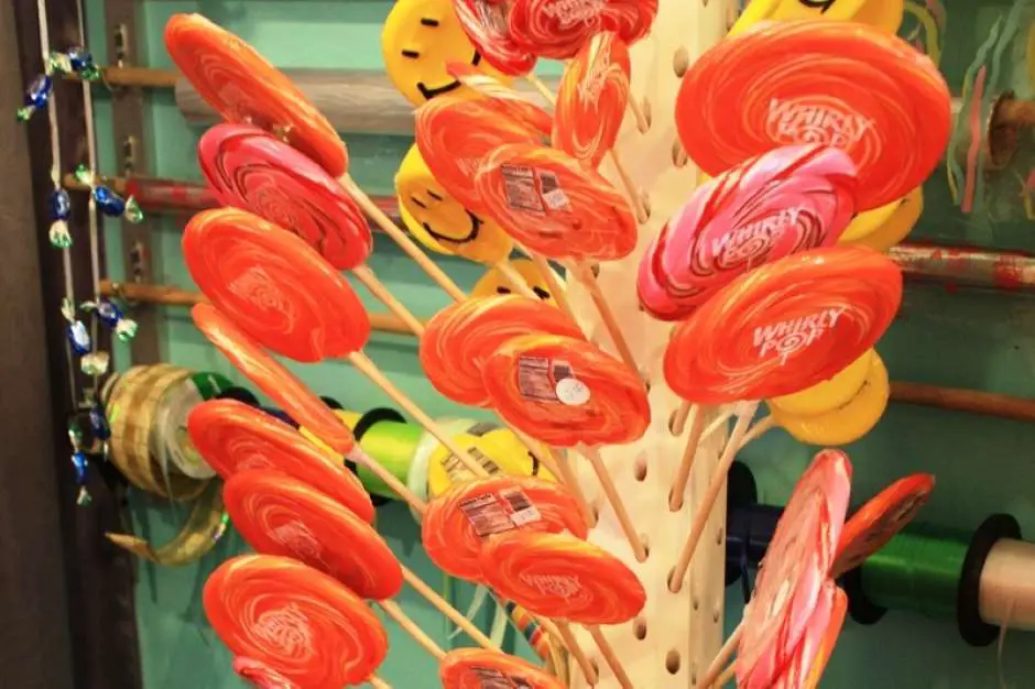 Lollipops at Knowlton Quebec candy shop