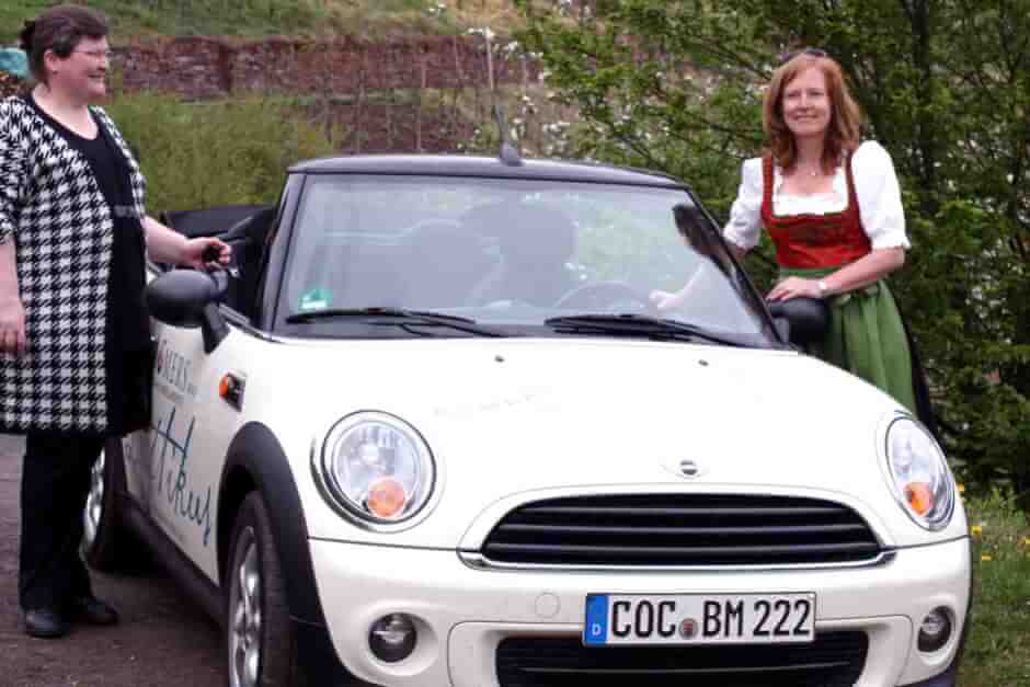 Our Moselle tour in a convertible through the vineyards around Alf on the Moselle - a lot of fun!