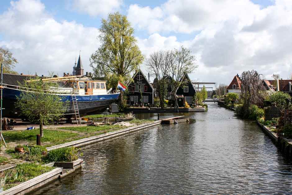 Edam Holland sights from the water