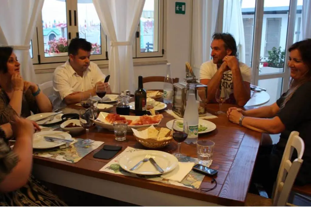 At the Bagno Magnano in Cesenatico