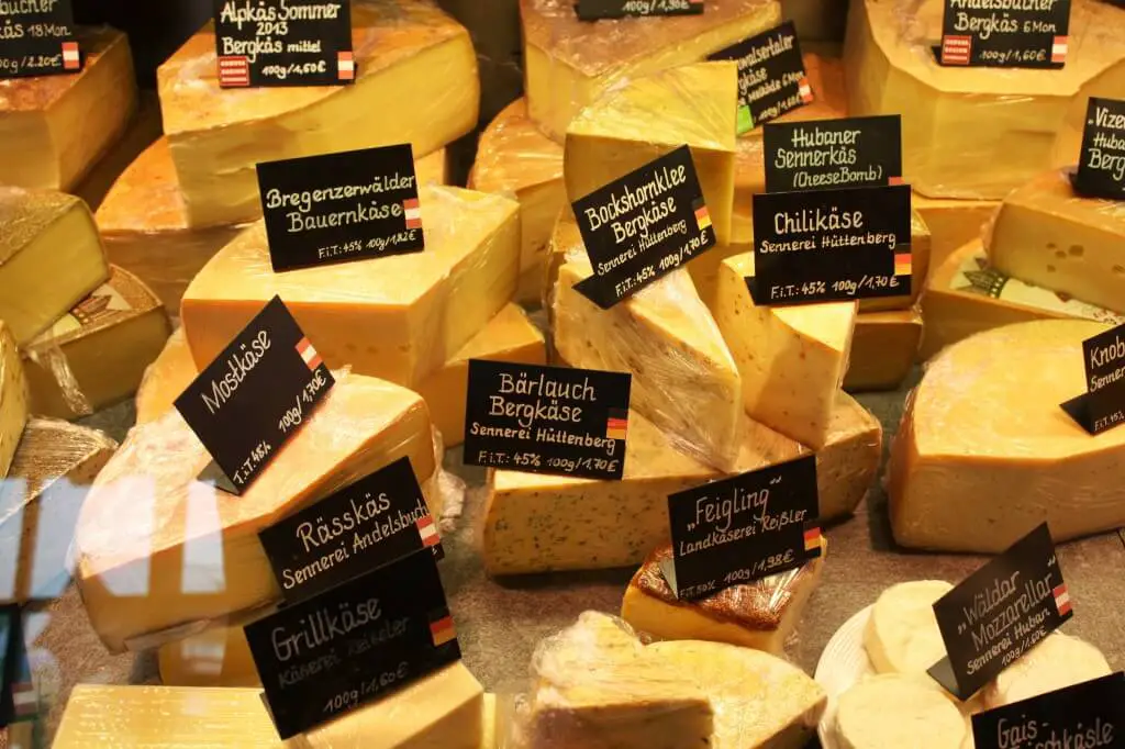 Mountain cheese is part of the Kleinwalsertal Essen
