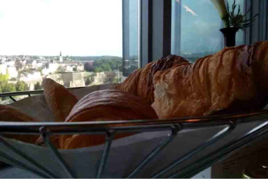 A breakfast with a view of Luxembourg