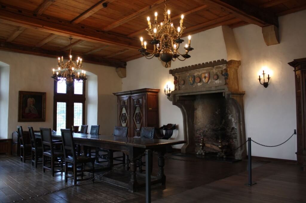 Hall in the castle Vianden