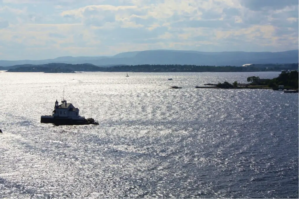 Abendstimmung auf unserer Oslo Fjord Cruise