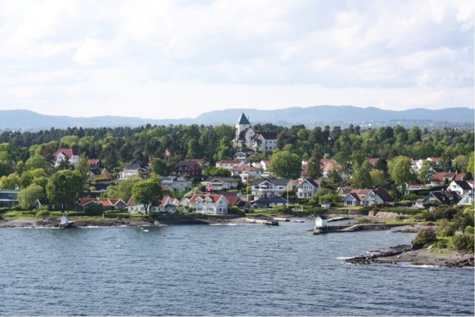 Malerische Orte auf unserer Oslo Fjord Cruise