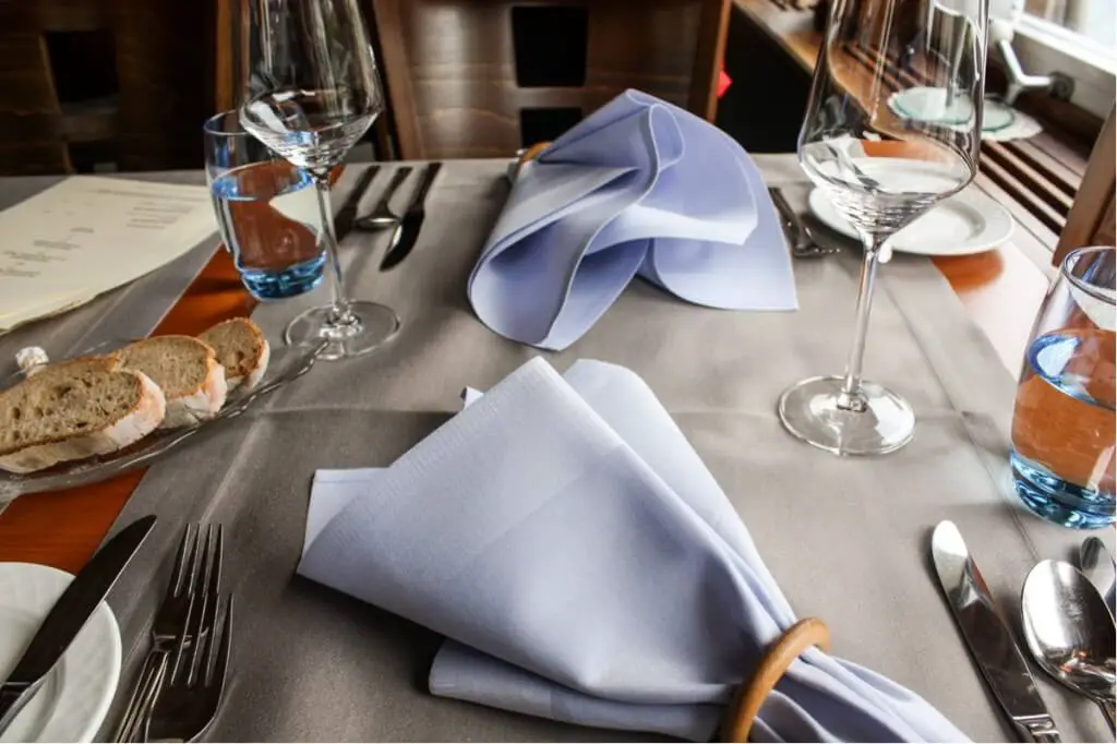 Elegant table setting in the Hotel Restaurant Rheingerbe in Stein am Rhein