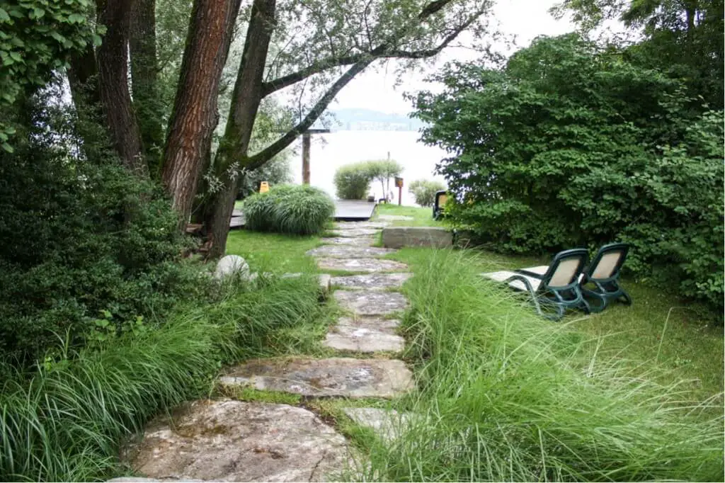 Access to the lake from the spa on Lake Constance