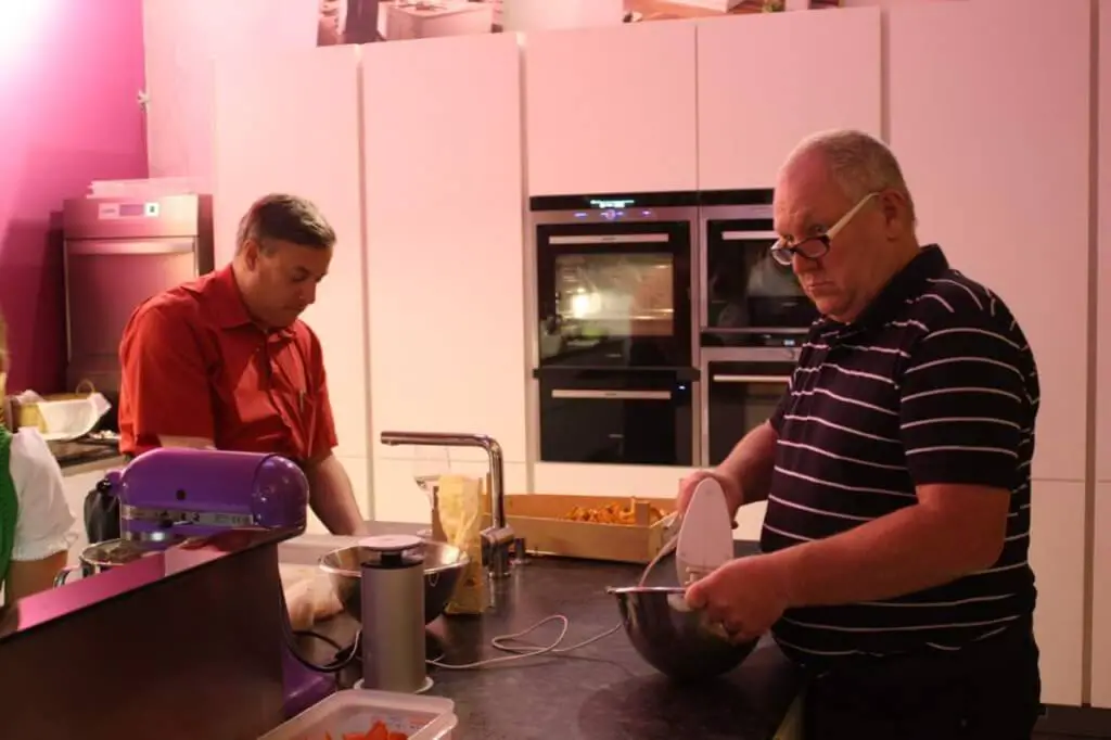 Andreas and Udo cooking