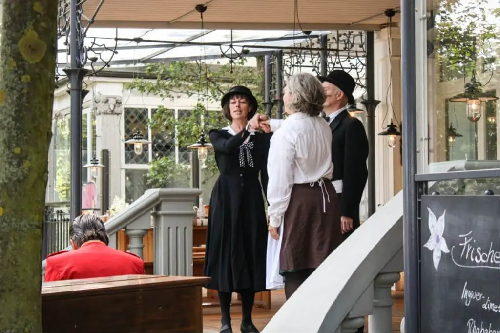 Guest reception in the dune house in the Baltic resort of Binz