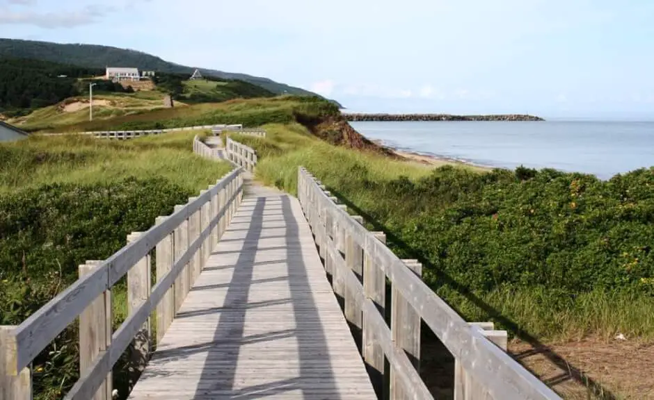 Der Boardwalk in Inverness am Ceilidh Trail