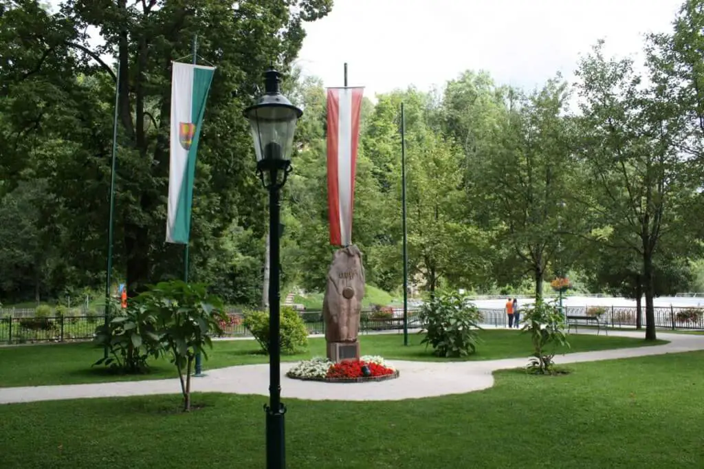 The city park of Bad Aussee