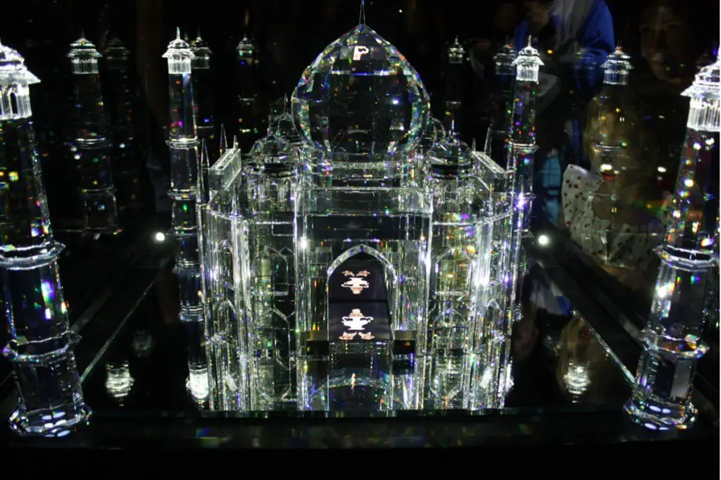 The Taj Mahal made of crystal