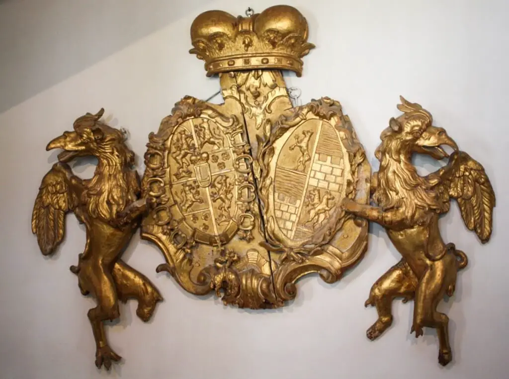 The coat of arms of the Esterházys - Esterhazy Palace guided tour