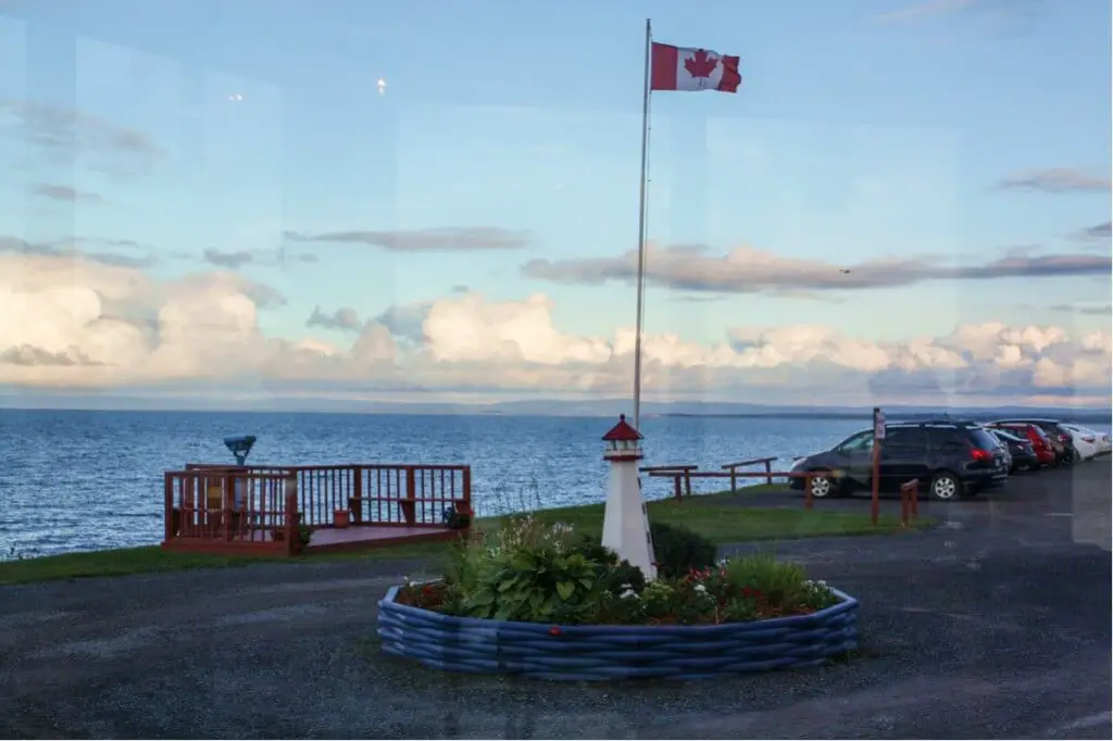 Aussicht vom Restaurant in der Pictou Lodge