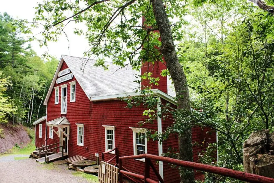 Die Balmoral Grist Mill am Sunrise Trail in Nova Scotia